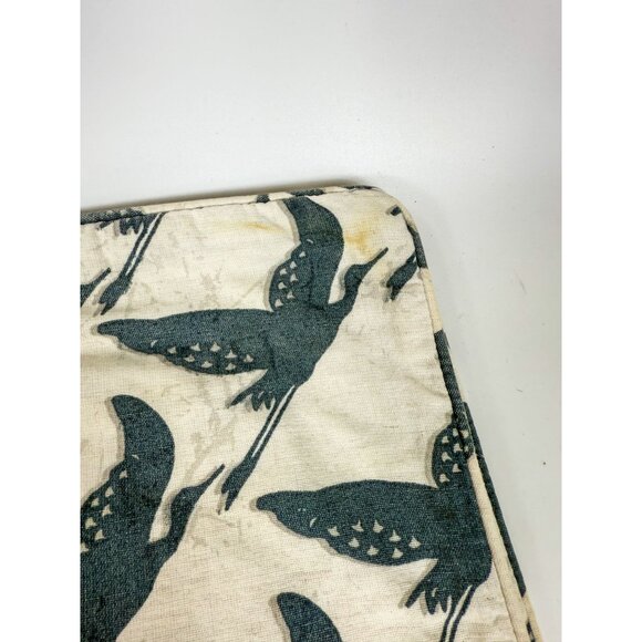 Pottery Barn Blue  White Geometric Bird Heron Stork Print Pillow Covers Set Of 6 - Picture 5 of 6
